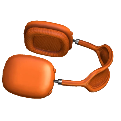 Resting Trendy Headphones Orange