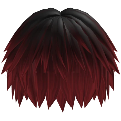 Manga Boy Hair in Black to Red