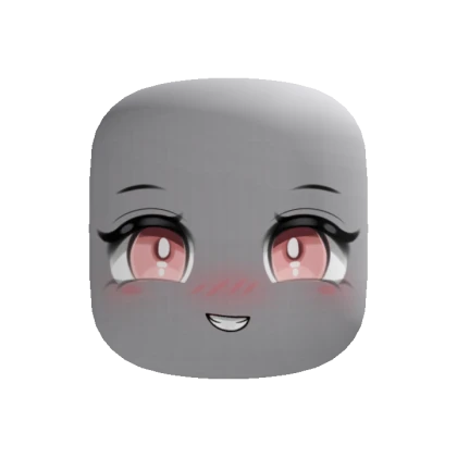 Happy Chibi Anime Blush Cute Makeup Face