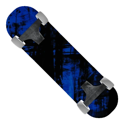 Dark Blue & Black Y2K Emo Grunge Scene Skateboard