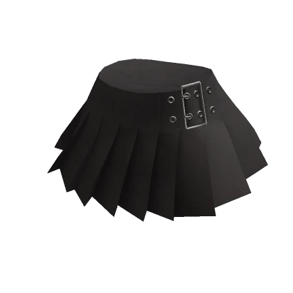 Chibi Doll: School Goth Grey Pleated Mini Skirt