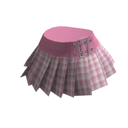 Chibi Doll: Preppy Pink Pleated Skirt