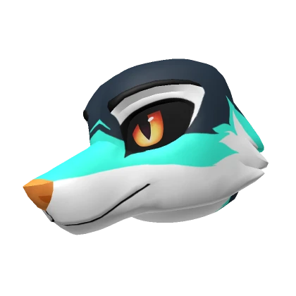 Cyan Rave Fox Head