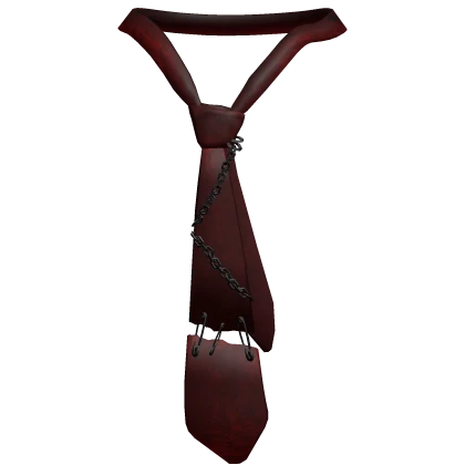 [3.0] Dark Red Chained Tie