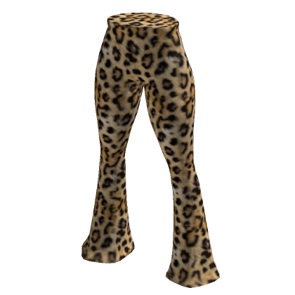 leopard flared pants