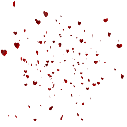 ❤️  Heart Confetti Aura in Red Glitter Sparkle
