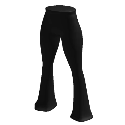 black flared pants