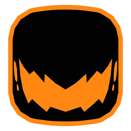 Orange Demon Ghost Smile