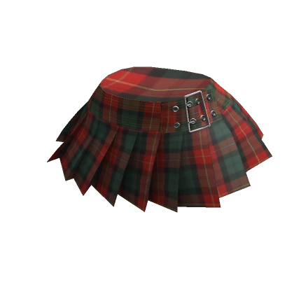 Chibi Doll: Red Green Plaid Skirt