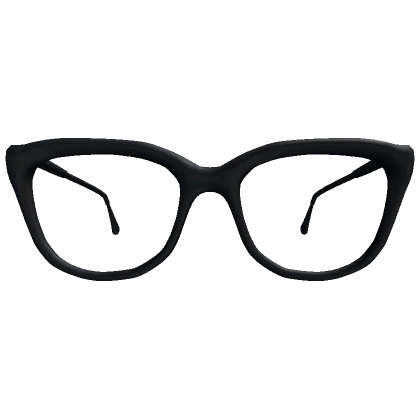 Woman Face Designer Glasses in Black