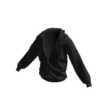 Black Half-Zipped Hoodie