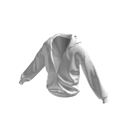 White Half-Zipped Hoodie