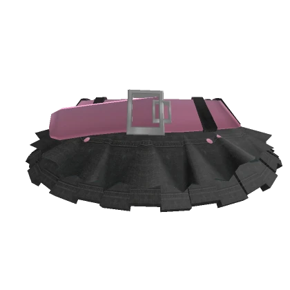 👑Chibi Doll Y2K Black and pink Denim Skirt