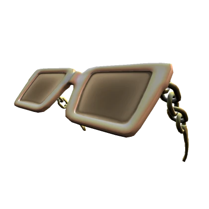 Oversized Raised Sunglasses In Gold