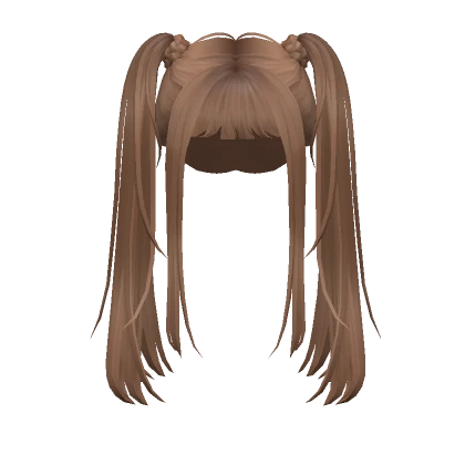 Y2K Micro-Bang Braid Pigtails (Light Brown)