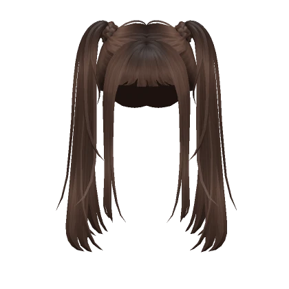 Y2K Micro-Bang Braid Pigtails (Brown)