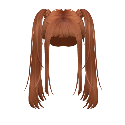 Y2K Micro-Bang Braid Pigtails (Ginger)