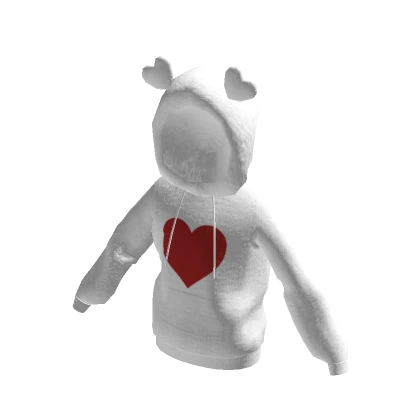 Cute Valentines Hoodie - White