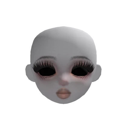 Ghost girl doll head (deep dark skin tone)