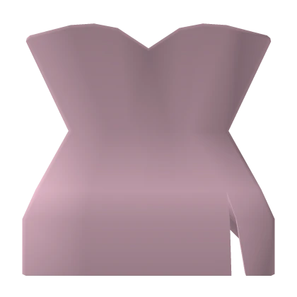 (1.0) Pink Short Dress With Slit