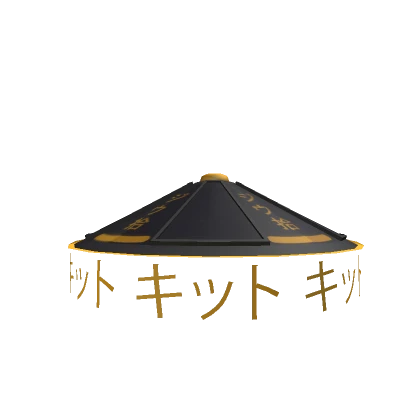 Kitt Black And Gold Samurai Hat