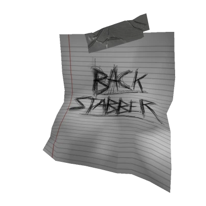 Backstabber Note