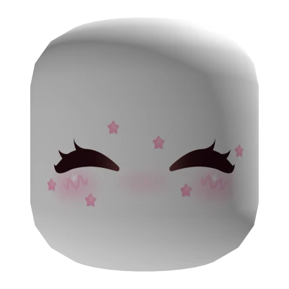 Adorable Cutie Blush Face Stars