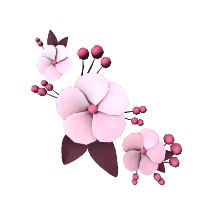 🤍 Cute Pink Cherry Blossom Floral Hairpin