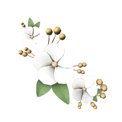 🤍 Pretty Floral Hairpin