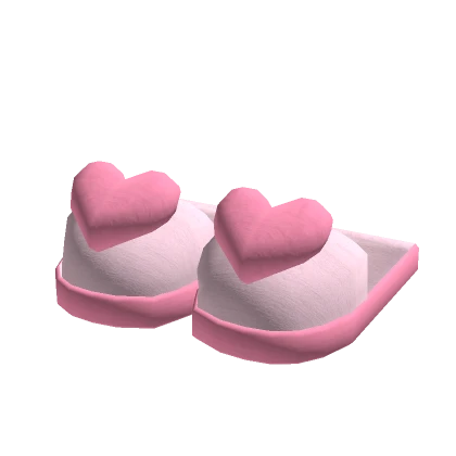 Valentines Heart Slippers - Pink  ❤️