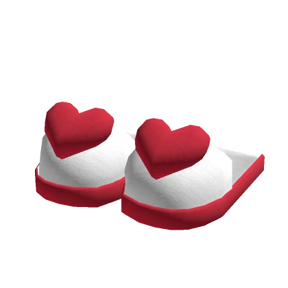 Valentines Heart Slippers - Red  ❤️