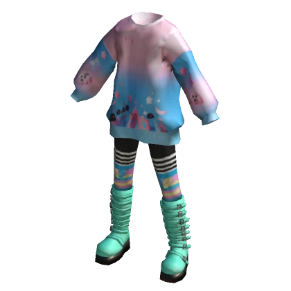 Pastel Rainbow Full Outfit