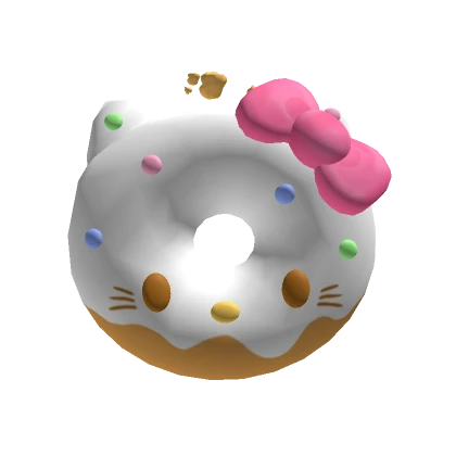 Sweet sprinkle & bow mochi kitty doughnut filter