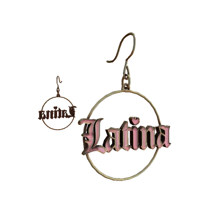 Gold Latina Hoop Earrings (ON SALE!)