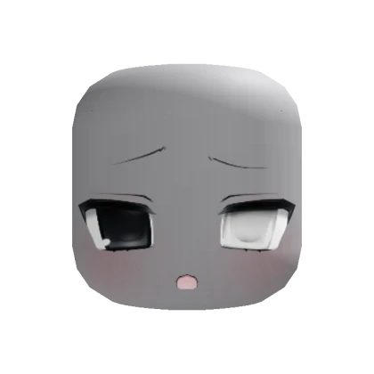 crazy kawaii moe single white eye face