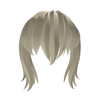 Pastel Blonde Anime Cute Layered Bangs