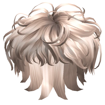 Curly Messy Boy Hair in Platinum Blonde