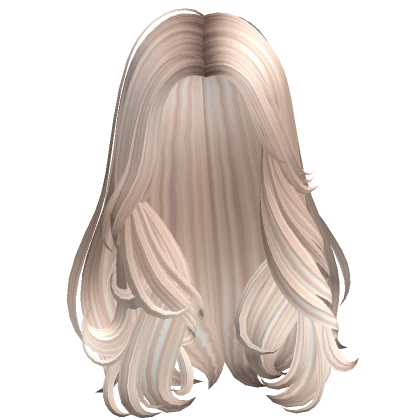 Long Curly Styled Snow Angel Hair (Platinum)