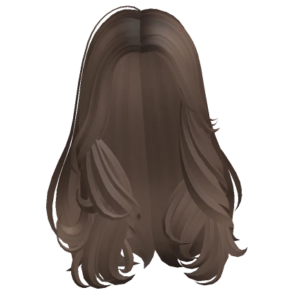 Long Curly Styled Snow Angel Hair (Light Brown)