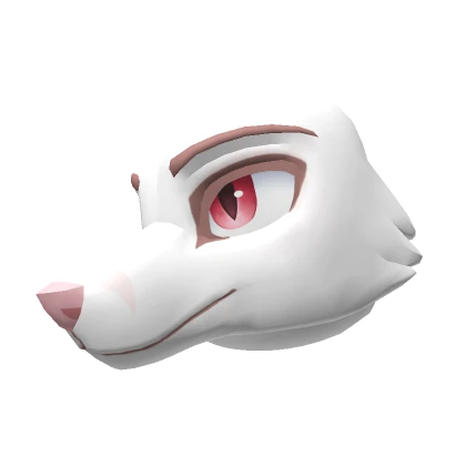 Albino Fox Head