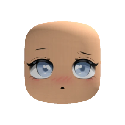 Cute Chibi Blush Innocent Makeup Face