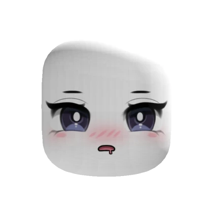 Drooling Chibi Anime Blush Cute Makeup Face