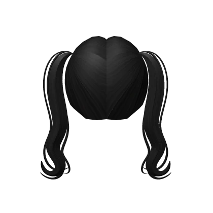 ♡ : medium black anime hair base 