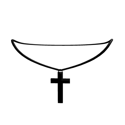 Black Cross Necklace