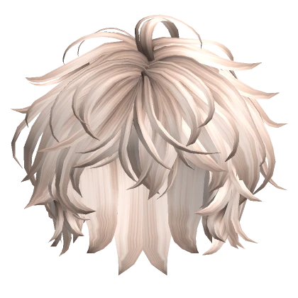 Messy Long Anime Hair in Platinum Blonde