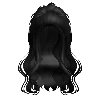 Enchanted Faerie Wavy Ponytail in Black