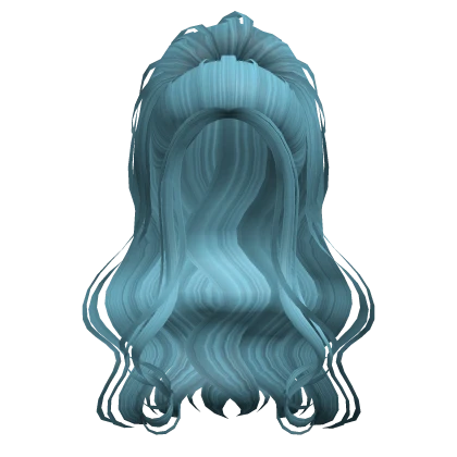Enchanted Faerie Wavy Ponytail in Blue