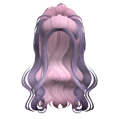 Enchanted Faerie Wavy Ponytail in Pink Purple