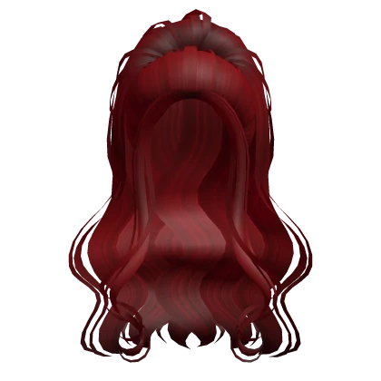 Enchanted Faerie Wavy Ponytail in Red