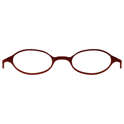 Y2K Oval Vintage Glasses in Red